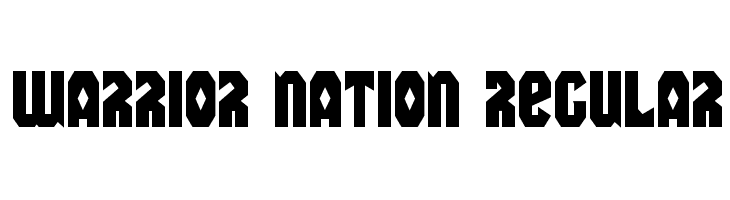 Warrior Nation Regular Font