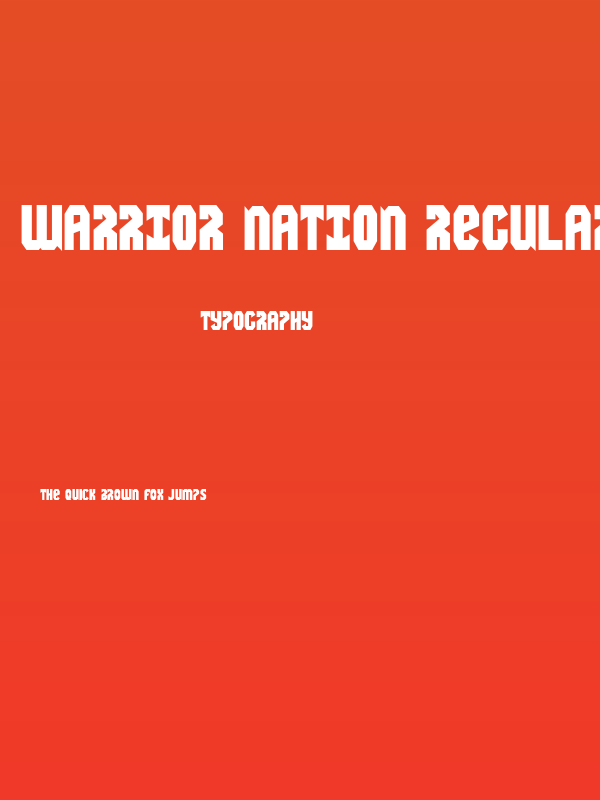 Warrior Nation Regular Poster