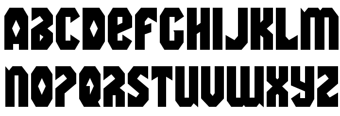 Warrior Nation Regular Font LOWERCASE