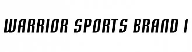 Warrior Sports Brand 1  Frei Schriftart Herunterladen
