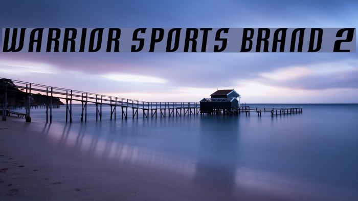 Warrior Sports Brand 2 フォント examples