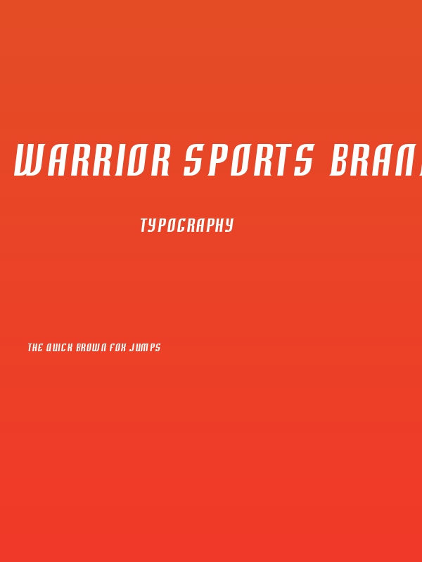 Warrior Sports Brand 2 Poster