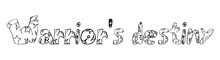 Warrior's Destiny Font