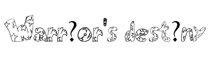 Warr?or's Dest?ny  免费字体下载