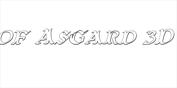 Wars of Asgard 3D Italic Logo
