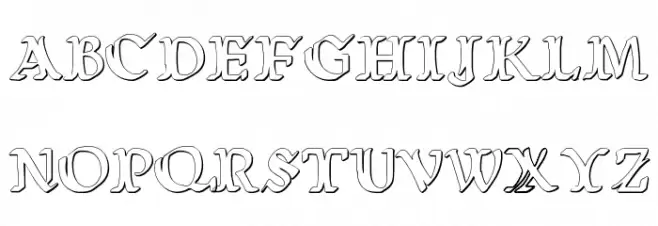 Wars of Asgard 3D Schriftart Groß