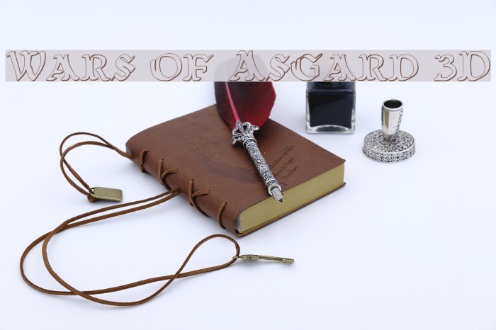 Wars of Asgard 3D Font examples