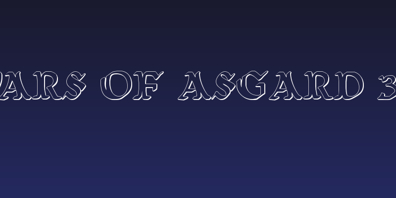 Wars of Asgard 3D Social Header