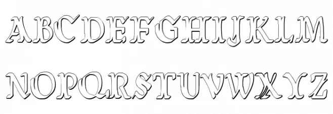 Wars of Asgard Condensed 3D Schriftart Groß