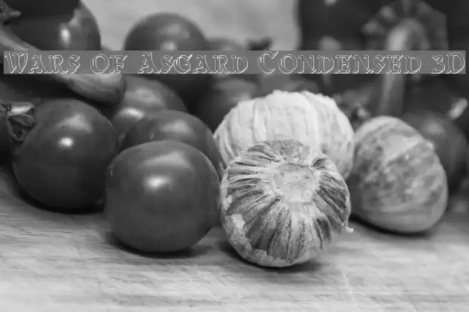 Wars of Asgard Condensed 3D Font examples