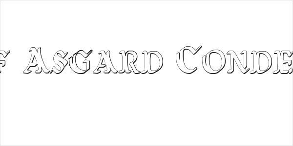 Wars of Asgard Condensed 3D Logo