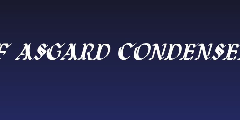 Wars of Asgard Condensed Italic Social Header