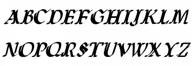 Wars of Asgard Condensed Italic 字体 小写