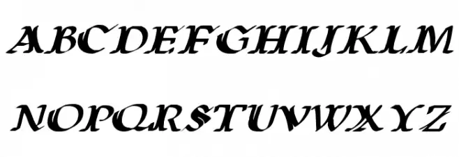 Wars of Asgard Expanded Italic Fonte MAIÚSCULAS