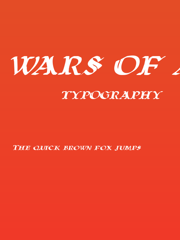 Wars of Asgard Expanded Italic Poster