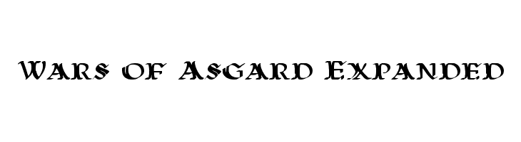 Wars of Asgard Expanded  नि: शुल्क फ़ॉन्ट्स डाउनलोड