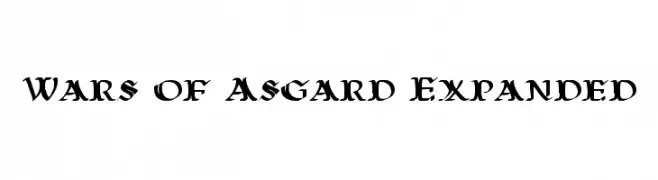Wars of Asgard Expanded  baixar fontes gratis