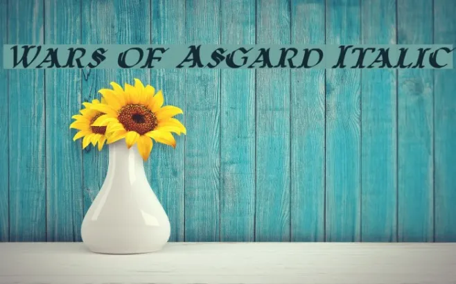 Wars of Asgard Italic Example 1