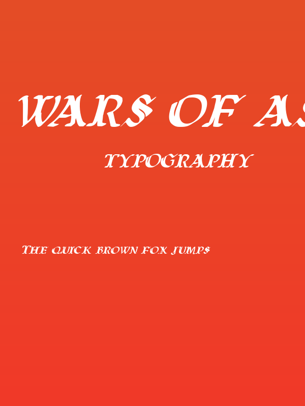 Wars of Asgard Italic Poster