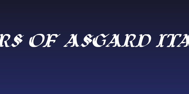 Wars of Asgard Italic Social Header