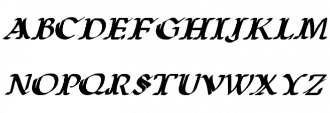 Wars of Asgard Italic फ़ॉन्ट लोअरकेस