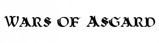 Wars of Asgard  Frei Schriftart Herunterladen