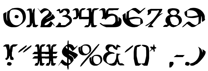 Wars of Asgard Font OTHER CHARS