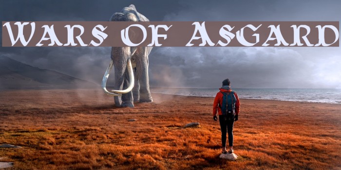 Wars of Asgard Font examples