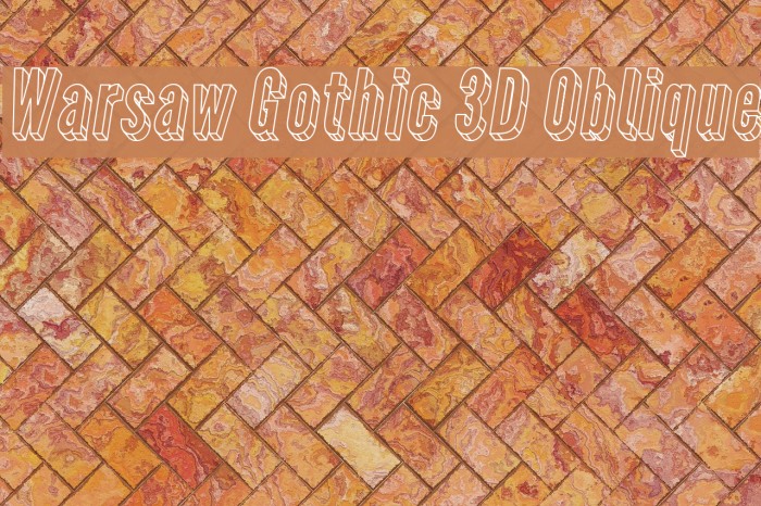 Warsaw Gothic 3D Oblique Example 1