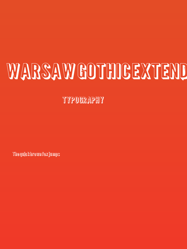 Warsaw Gothic Extended Shadow Poster