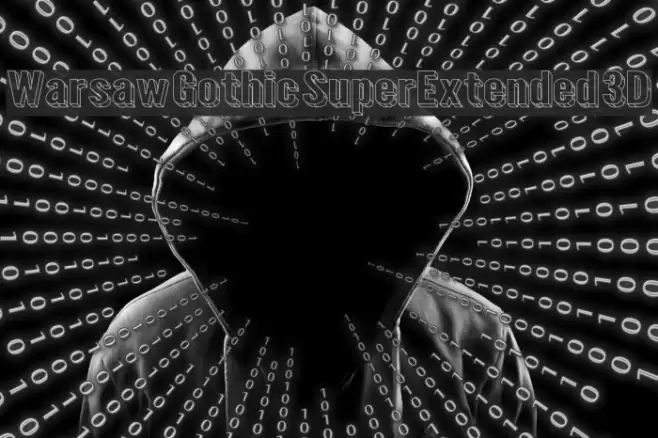 Warsaw Gothic SuperExtended 3D Font examples