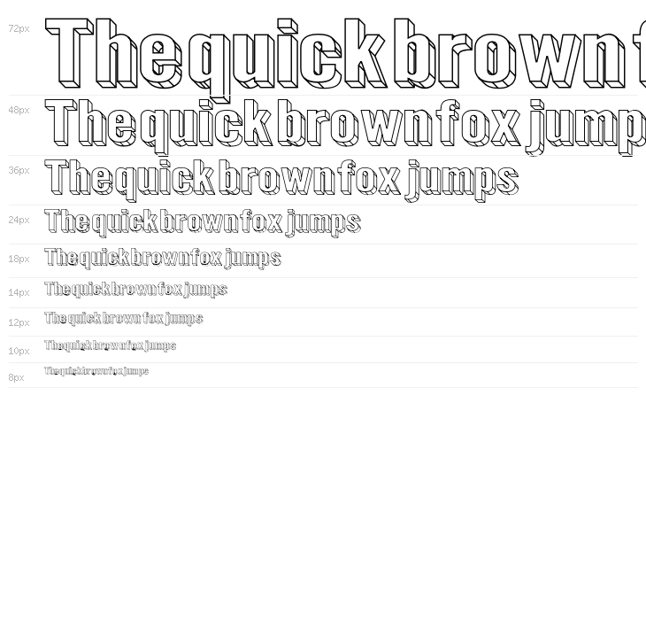 Warsaw Gothic SuperExtended 3D Waterfall