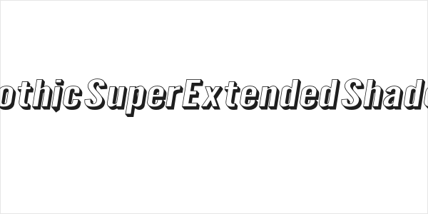 Warsaw Gothic SuperExtended Shadow Oblique Logo