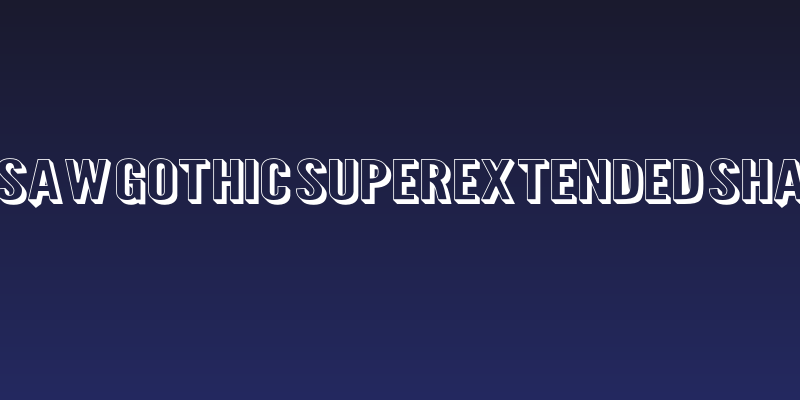 Warsaw Gothic SuperExtended Shadow Social Header
