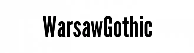 Warsaw Gothic  font caratteri gratis