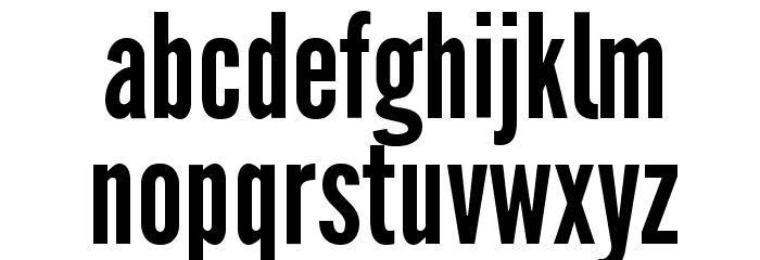 Warsaw Gothic Font LOWERCASE