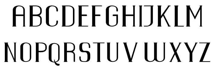WarsawCourier Font LOWERCASE