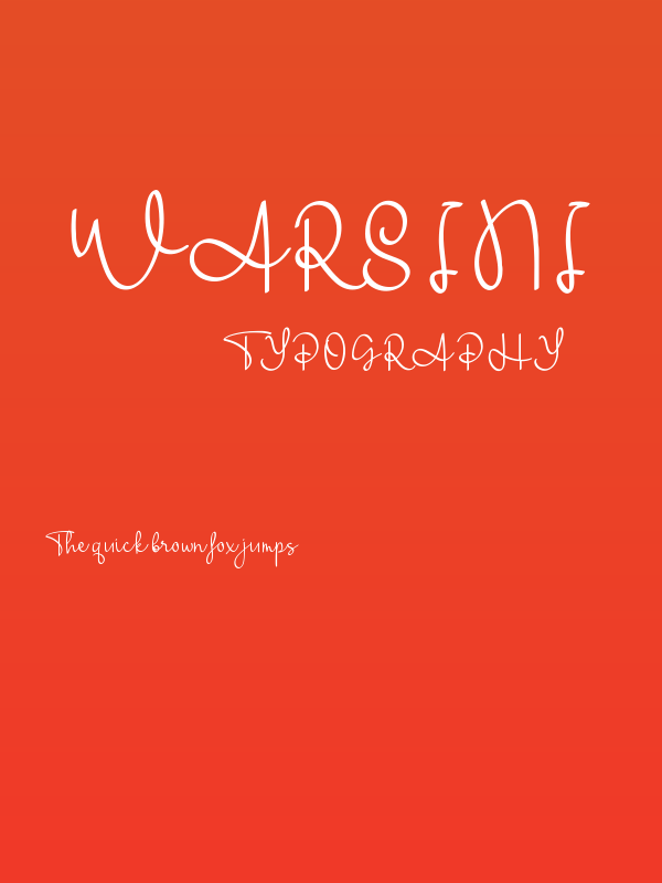 Warsini Poster