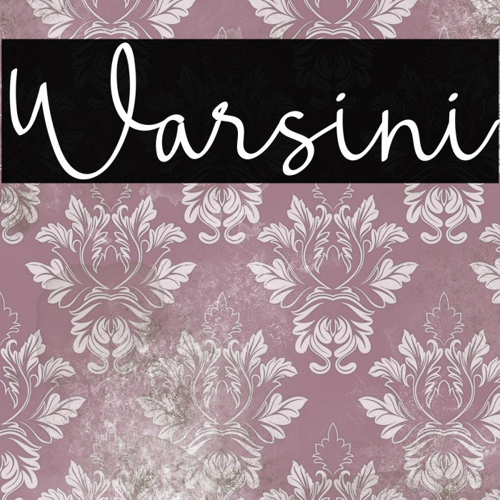 Warsini Font examples