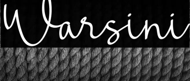 Warsini Font examples