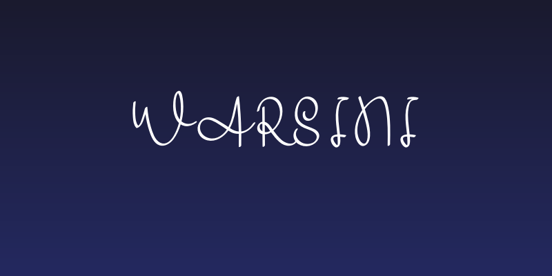 Warsini Social Header