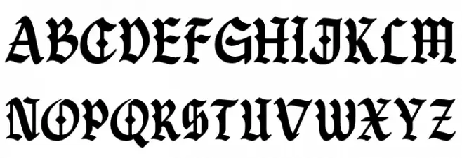 Warsuck-Regular フォント 大文字