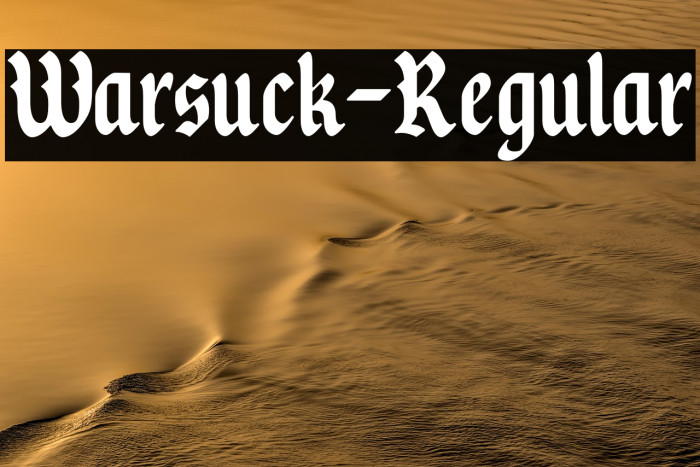 Warsuck-Regular Example 1