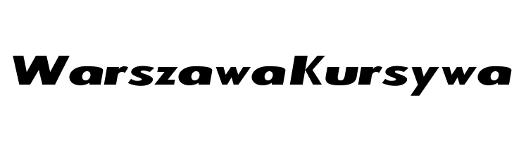 Warszawa Kursywa Font