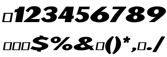 Warszawa Kursywa Font OTHER CHARS