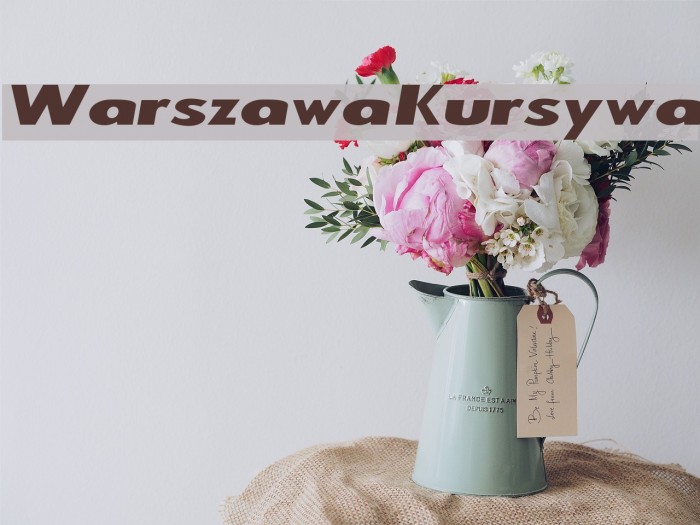 Warszawa Kursywa Font examples