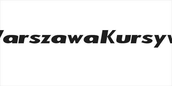 Warszawa Kursywa Logo