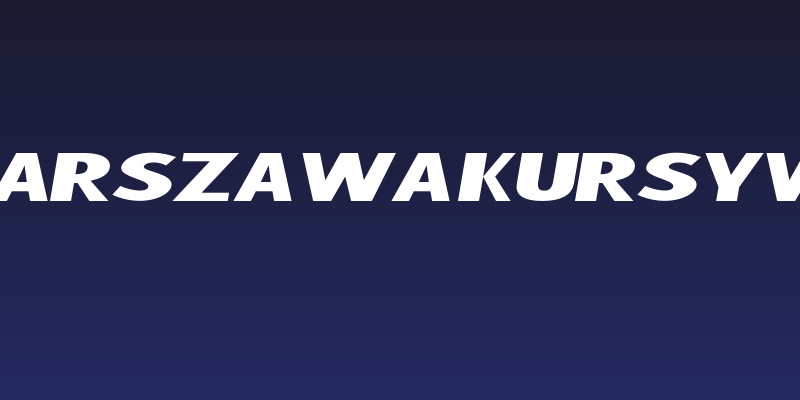 Warszawa Kursywa Social Header