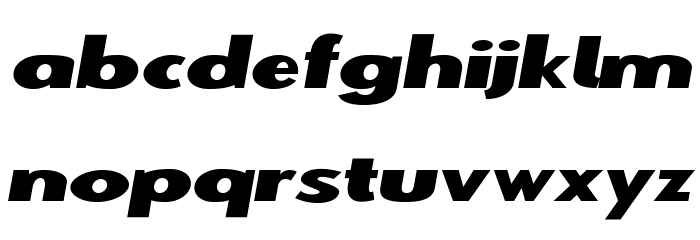 Warszawa Kursywa Font LOWERCASE