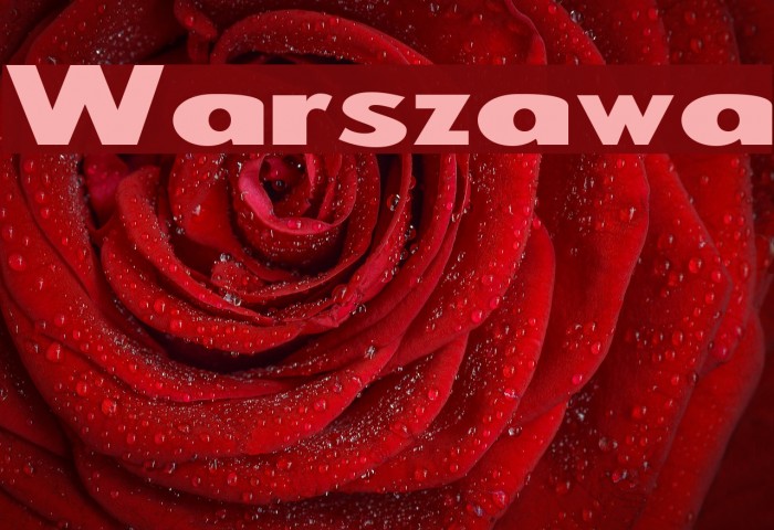 Warszawa Font examples
